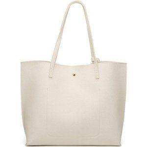 Women's Soft Faux Leather Tote Shoulder Bag from, Big Capacity Tassel Handbag